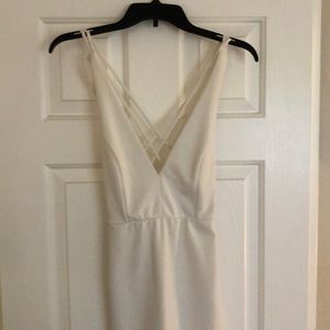 Windsor white strappy mini dress